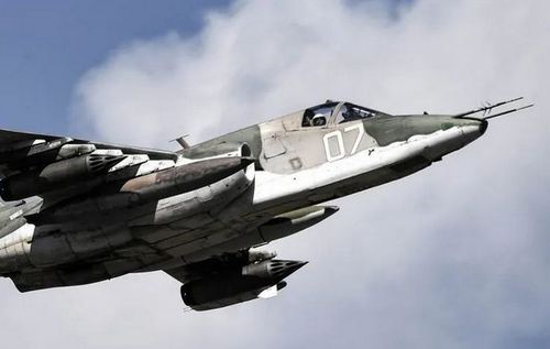 Нацгвардія України повідомляє про знищення ворожого штурмовика Су-25 ПЗРК «Ігла»